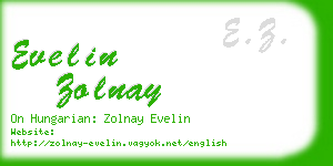 evelin zolnay business card